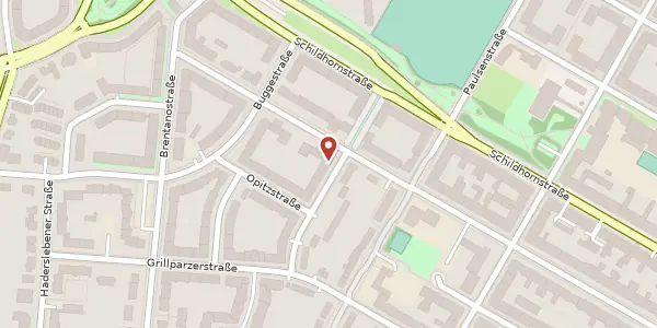 Karte der Umgebung von Björnsonstraße 26, 12163 Berlin