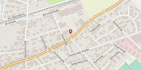 Karte der Umgebung von Schaffhauser Straße 27, 79798 Jestetten