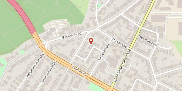 Karte der Umgebung von Mainländerstraße 9, 63069 Offenbach