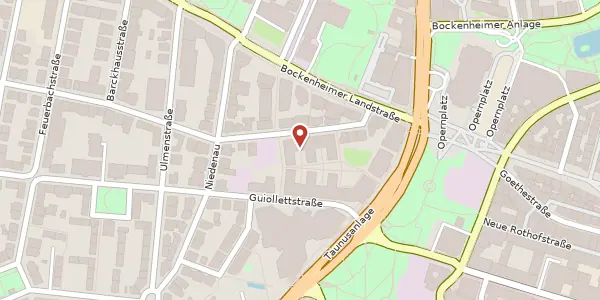 Karte der Umgebung von Taunusanlage 18, 60325 Frankfurt