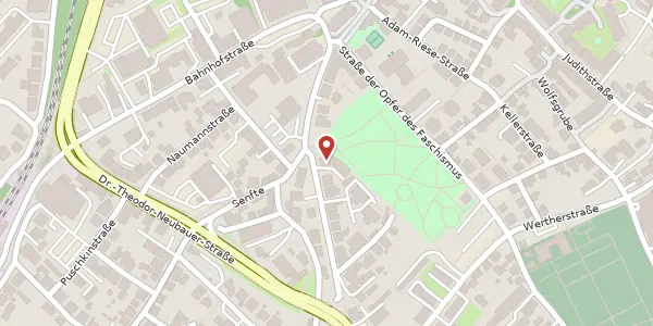 Karte der Umgebung von Schleusinger Straße 7, 98527 Suhl