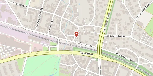 Karte der Umgebung von Brunnengasse 7, 65203 Wiesbaden