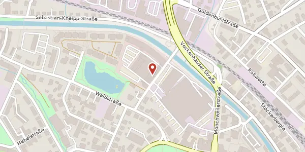 Karte der Umgebung von Wilhelm-Binder-Straße 15, 78048 Villingen-Schwenningen