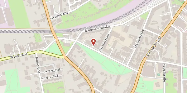 Karte der Umgebung von Parkstraße 6, 04420 Markranstädt