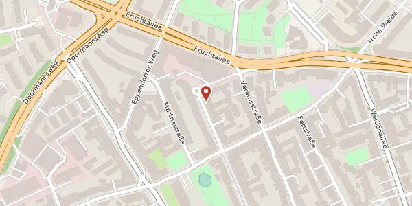 Karte der Umgebung von Lindenallee 68, 20259 Hamburg