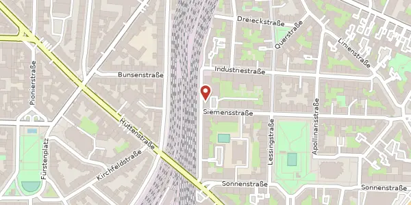 Karte der Umgebung von Arminstr. 15, 40227 Düsseldorf