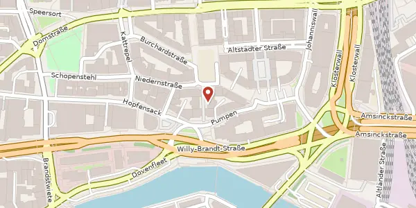 Karte der Umgebung von Fischertwiete 1, 20095 Hamburg