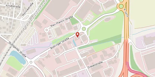 Karte der Umgebung von Erich-Kiefer-Straße 19, 71116 Gärtringen