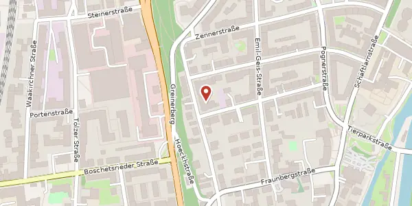 Karte der Umgebung von Badstr. 1, 81379 München