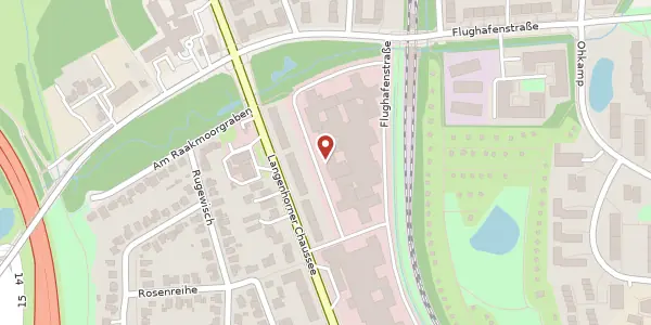 Karte der Umgebung von Flughafenstraße 52 a, 22335 Hamburg