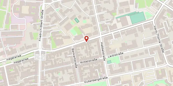 Karte der Umgebung von Kurfürstenstraße 14, 14467 Potsdam