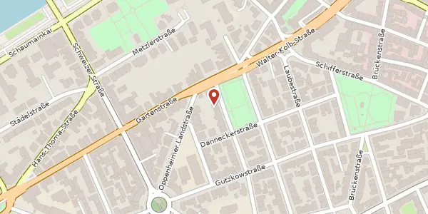 Karte der Umgebung von Launitzstr. 6, 60594 Frankfurt