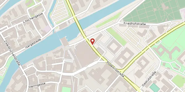 Karte der Umgebung von Podewilsstr. 3, 84028 Landshut
