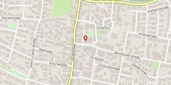 Karte der Umgebung von Bernhäuser Straße 5, 70771 Leinfelden-Echterdingen