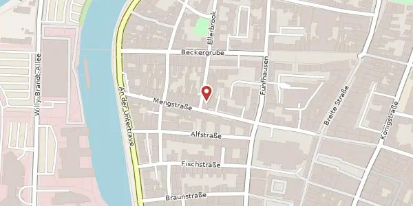 Karte der Umgebung von Mengstraße 38, 23552 Lübeck