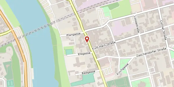 Karte der Umgebung von Dresdner Straße 16, 01662 Meißen