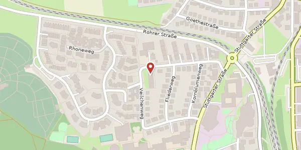 Karte der Umgebung von Lilienstraße 19, 70771 Leinfelden-Echterdingen