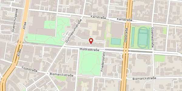Karte der Umgebung von Moltkestraße 31, 74072 Heilbronn