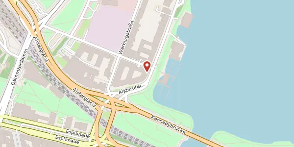 Karte der Umgebung von Alsterufer 3, 20354 Hamburg