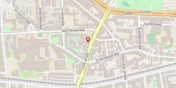 Karte der Umgebung von Hohe Str. 11, 44139 Dortmund