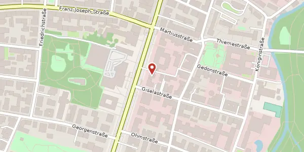 Karte der Umgebung von Leopoldstr. 32, 80802 München
