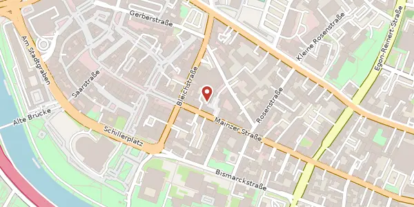 Karte der Umgebung von Mainzer Straße 6, 66111 Saarbrücken