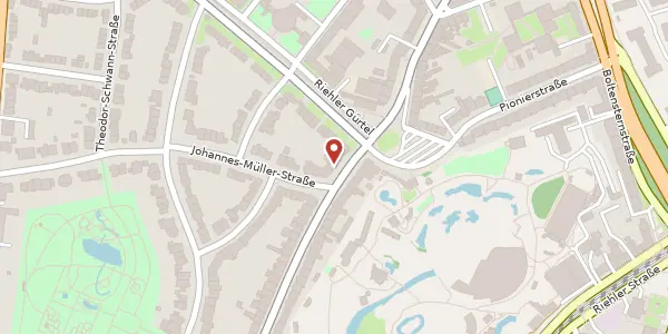 Karte der Umgebung von Stammheimer Str. 91, 50735 Köln
