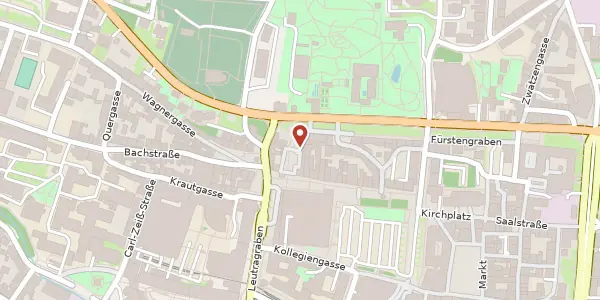 Karte der Umgebung von Johannisstraße 11, 07743 Jena