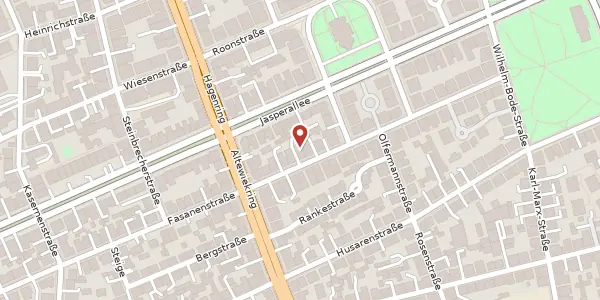 Karte der Umgebung von Fasanenstraße 22, 38102 Braunschweig