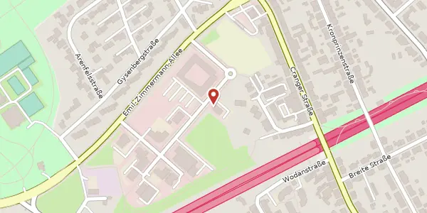 Karte der Umgebung von Ludwig-Erhard-Str. 16, 45891 Gelsenkirchen