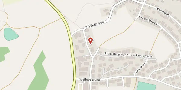 Karte der Umgebung von Weitzkaut 14, 63864 Glattbach