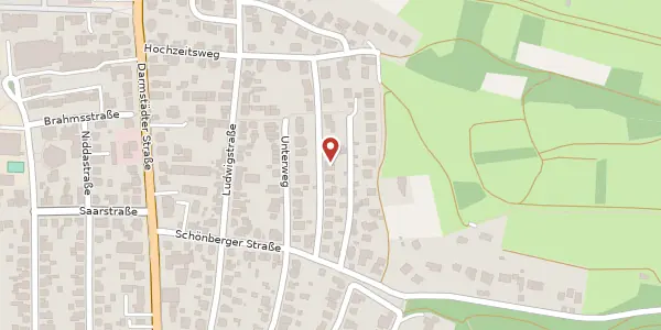 Karte der Umgebung von Im Pflänzer 14, 64625 Bensheim