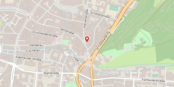 Karte der Umgebung von Oberlinden 17, 79098 Freiburg im Breisgau