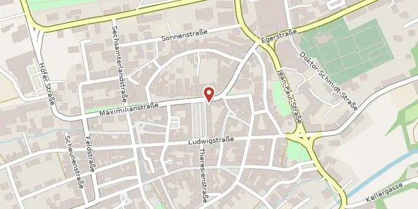 Karte der Umgebung von Marktplatz 1, 95632 Wunsiedel