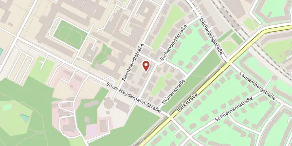Karte der Umgebung von Eichendorffstraße 16, 18057 Rostock