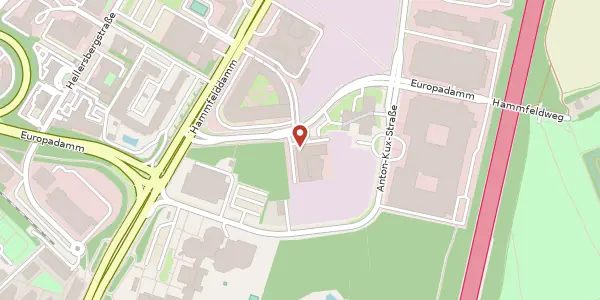 Karte der Umgebung von Europadamm 4, 41460 Neuss