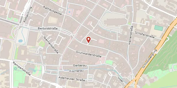 Karte der Umgebung von Salzstraße 9, 79098 Freiburg im Breisgau