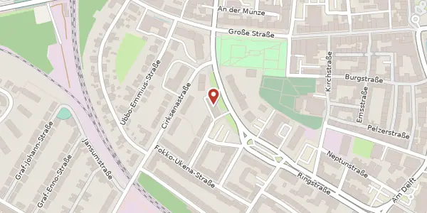 Karte der Umgebung von Ringstr. 7, 26721 Emden