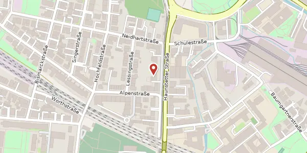 Karte der Umgebung von Haunstätterstr. 14, 86161 Augsburg