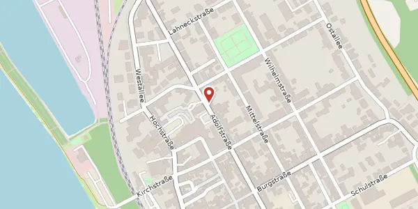 Karte der Umgebung von Adolfstr. 39, 56112 Lahnstein