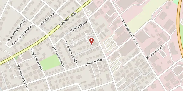 Karte der Umgebung von Lippstraße 11, 72108 Rottenburg