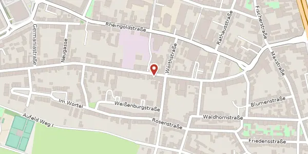Karte der Umgebung von Friedrichstraße 59, 68199 Mannheim
