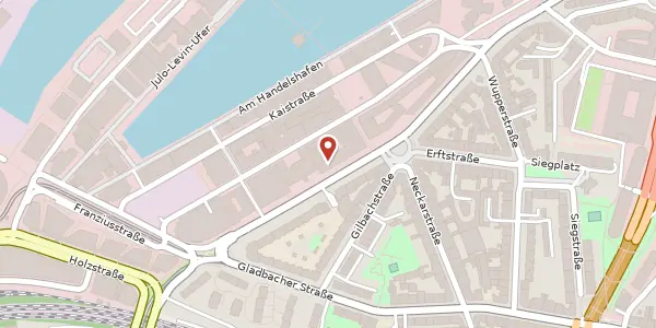 Karte der Umgebung von Hammer Str. 19, 40219 Düsseldorf