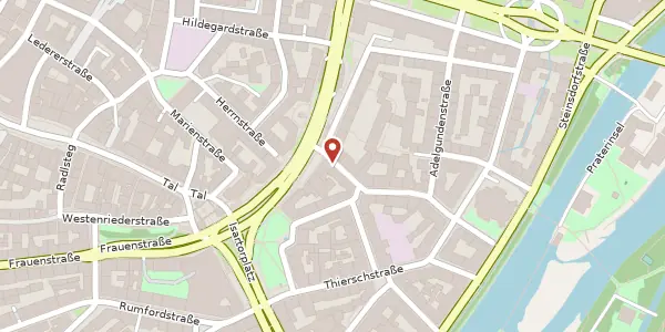 Karte der Umgebung von Kanalstr 17, 80538 München