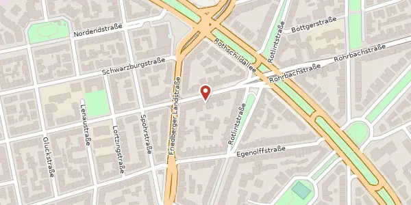 Karte der Umgebung von Rohrbachstr. 53, 60389 Frankfurt