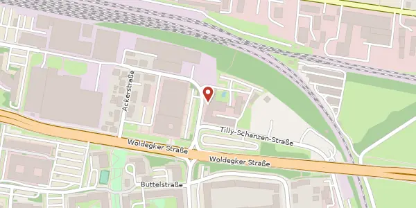 Karte der Umgebung von Feldstraße 2, 17033 Neubrandenburg