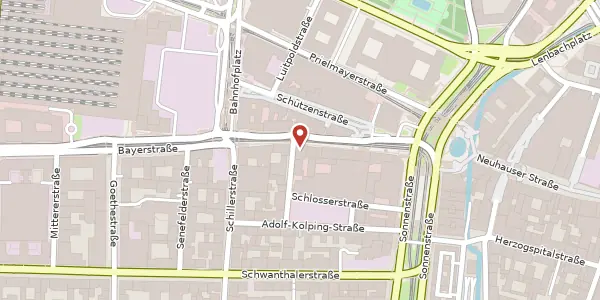 Karte der Umgebung von Bayerstr. 13, 80335 München