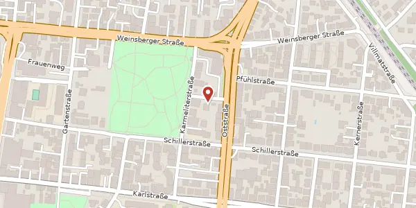 Karte der Umgebung von Klettstraße 6, 74072 Heilbronn