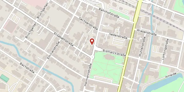 Karte der Umgebung von Hermannstr. 23, 32756 Detmold