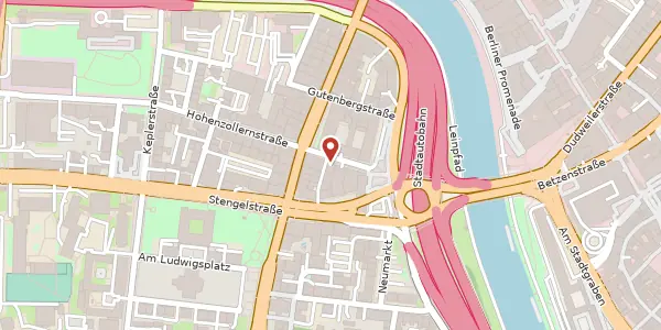 Karte der Umgebung von Hohenzollernstraße 11, 66117 Saarbrücken